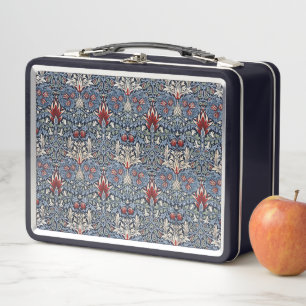 Lunch Box Vintage William Morris Snakeshead Fritillaire Roug