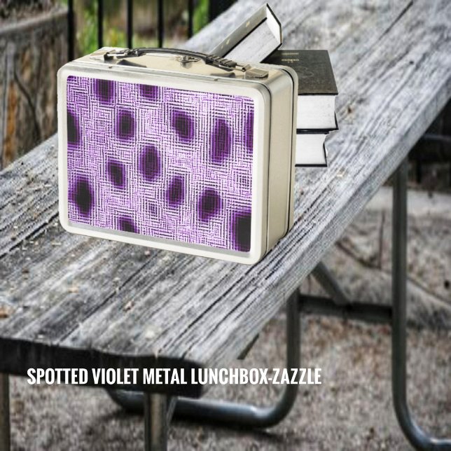 Lunch Box Violet tacheté (Créateur téléchargé)