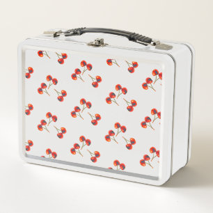 Lunch Box Vivid Motif Red Cherry