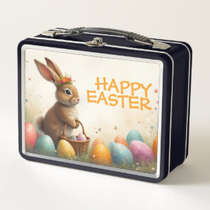 Lunch Box Vœux de printemps du lapin de Pâques