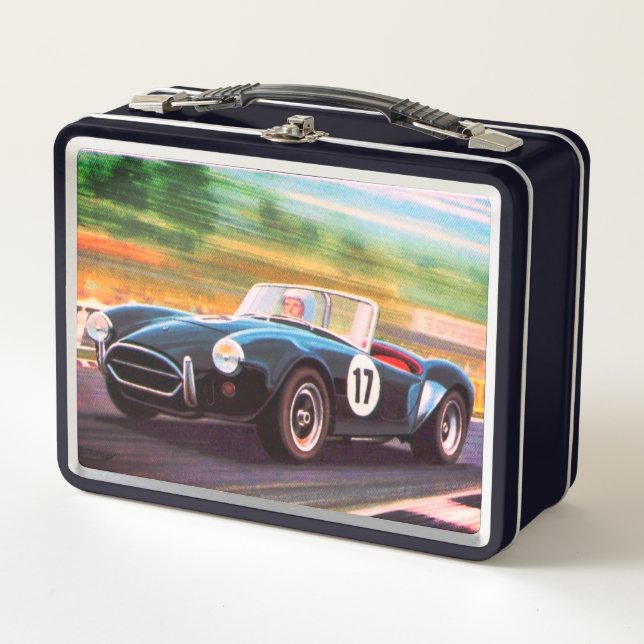 Lunch Box Voiture de course vintage  (Devant)