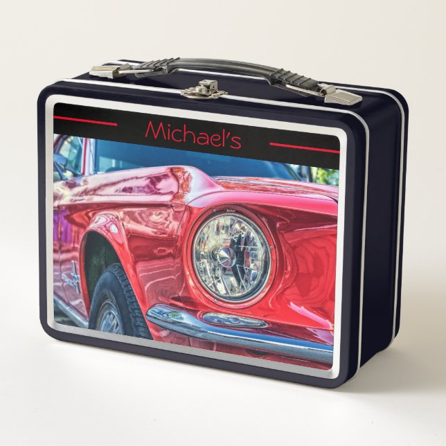 Lunch Box Voiture rouge stylé (Devant)