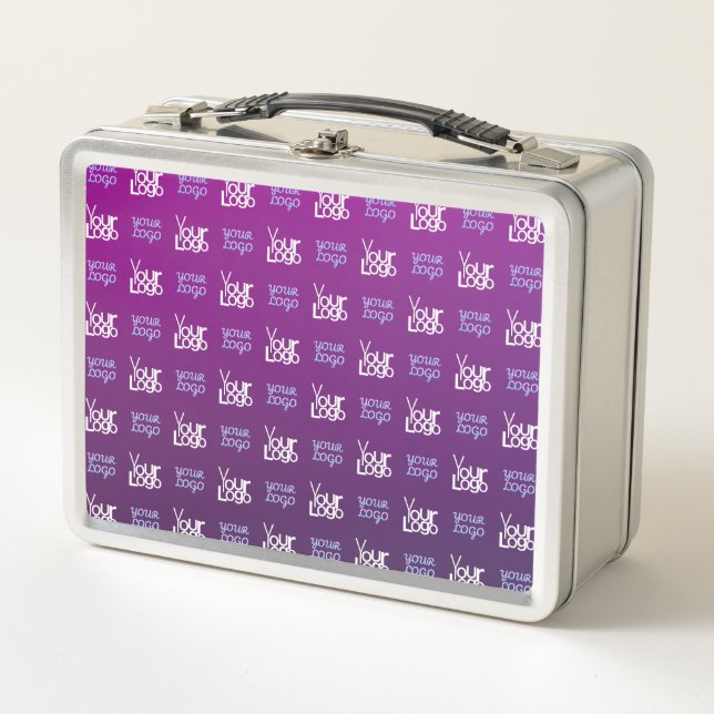 Lunch Box Votre logo | 2 Images téléchargées ou logos profes (Devant)
