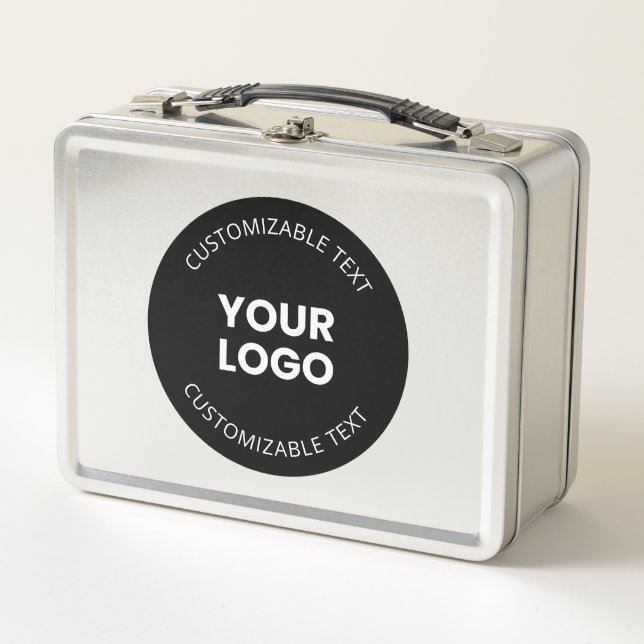 Lunch Box Votre propre logo d'entreprise téléchargé avec tex (Devant)
