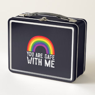 Lunch Box Vous êtes en sécurité avec moi LGBTQ Mois de la fi