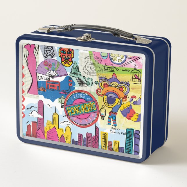 Lunch Box Voyage mondial - Hong Kong (Devant)
