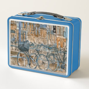 Lunch Box Vue de New York City d'aquarelle des destinations