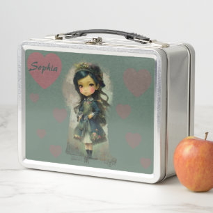 Lunch Box Whimsical Kawaii Fairy Tale Girl