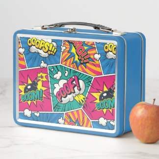 Lunch Box Whimsical Retro Comic - Colorée Pop Art Design
