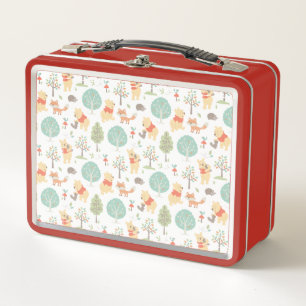 Lunch Box Winnie l'Ourson  Motif des animaux de bois mignons