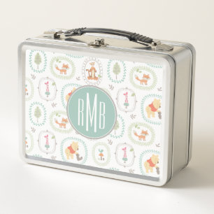 Lunch Box Winnie l'Ourson  Motif des animaux de bois mignons