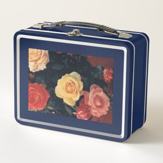 Lunch Box with Floral Design (Front)