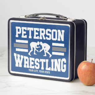 Lunch Box Wrestler AJOUTER LE NOM École Athlète Équipe de lu