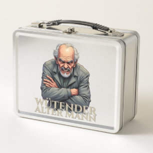 Lunch Box Wütender Alter Mann - Dessin-Illustration