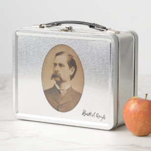 Lunch Box Wyatt Earp Portrait et signature