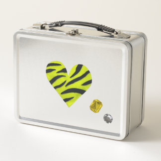 Lunch Box Zebra-heart