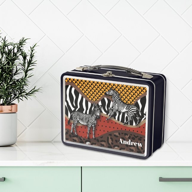 Lunch Box Zebra Safari (Créateur téléchargé)