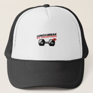 Lunch Break Is My Superpower-school t-shirt Trucker Hat
