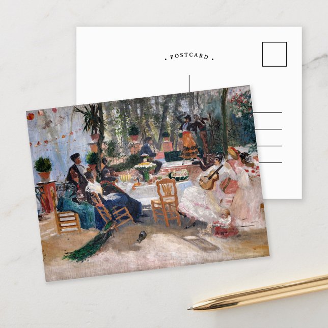 Lunch during La Feria in Granada | Hugo Birger Postcard (Creator Uploaded)