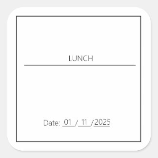 LUNCH EDITABLE STICKER