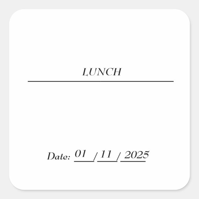 LUNCH EDITABLE STICKER (Front)