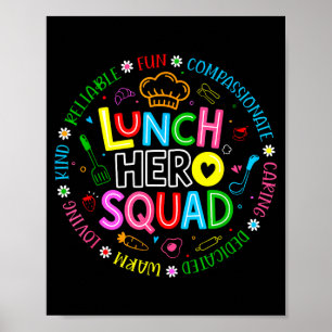 Lunch hero squad back to school happy first day of poster