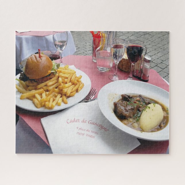 Lunch in Paris France Jigsaw Puzzle (Horizontal)