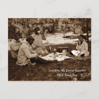 Lunch in Sierra Nevada Mts Postcard