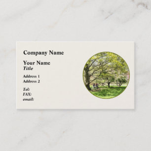Lunch in the Park in Spring Business Card
