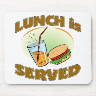 Lunch Is Served Mouse Pad