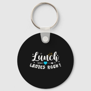 Lunch Ladies Rock Lunch Lady Squad Back To School Keychain
