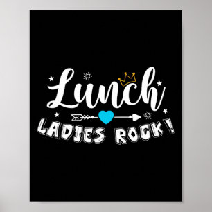 Lunch Ladies Rock Lunch Lady Squad Back To School Poster
