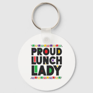 Lunch Lady African American Juneteenth Black Histo Keychain