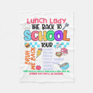 Lunch Lady Back To School Tour Cafeteria Crew Fleece Blanket