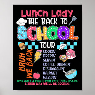 Lunch Lady Back To School Tour Cafeteria Crew  Poster