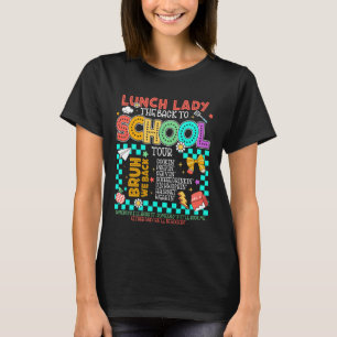 Lunch Lady Back to School Tour Cooking Worker Cafe T-Shirt