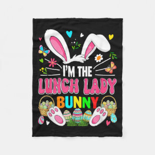 Lunch Lady Bunny Easter Bunny Costume Hunting Fleece Blanket