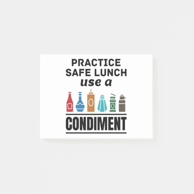 Lunch Lady Cafeteria Food Service Safe Lunch Funny Post-it Notes (Front)