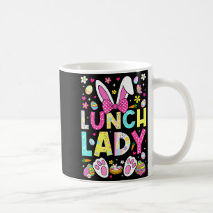 Lunch lady crew funny bunny cafeteria family easte coffee mug
