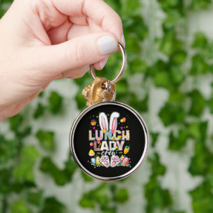 Lunch Lady Crew Funny Bunny Keychain