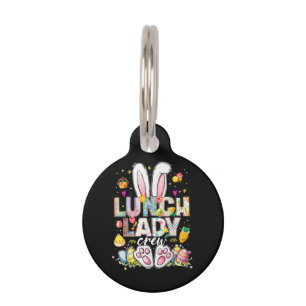 Lunch Lady Crew Funny Bunny Pet Tag
