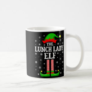 Lunch Lady Elf Funny Christmas Family Matching  Coffee Mug