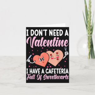 Lunch Lady Gift Co. Funny Valentine's Day - Black Card
