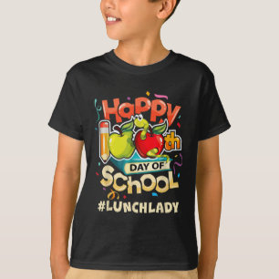 Lunch Lady Happy 100th Day Of School T-Shirt