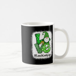 Lunch Lady Love St Patricks Day Matching Gnome Sha Coffee Mug