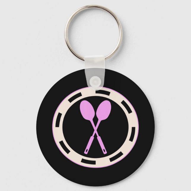 Lunch Lady - Never Underestimate Grandma Lunch Lad Keychain (Front)