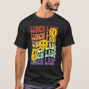 lunch lady retro smile face back to school Cafeter T-Shirt