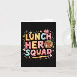 Lunch Lady Squad Lunch Hero Squad Preppy Back To S Card
