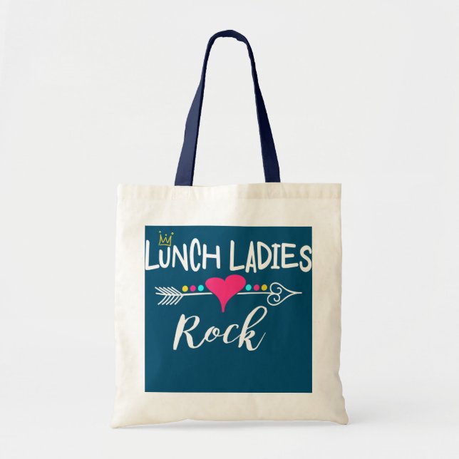Lunch Lady Squad Teacher Appreciation Lunch Tote Bag (Front)