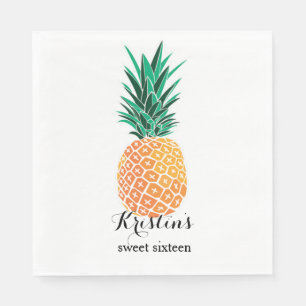 Lunch Napkins for Luau Party Personalized
